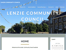 Tablet Screenshot of lenziecommunitycouncil.org.uk